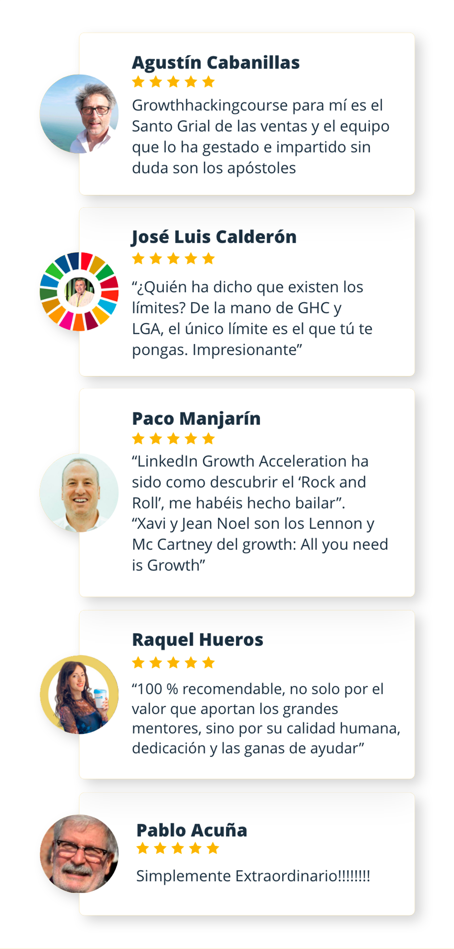 Testimonios Linkedin Sales Course